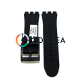 Каучуковый ремешок для часов Swatch SUO черный RKS-010 - 4